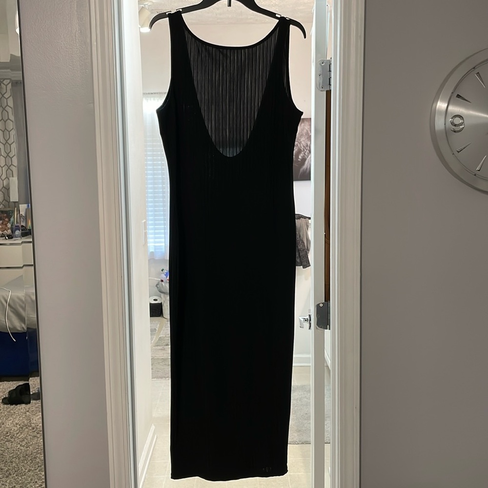 Maxi Dress - black with low cut back